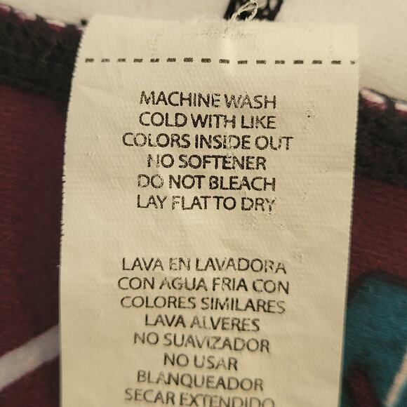 Fabletics Women's Activewear Capri Floral Leggings Burgundy Teal Size‎ 3X - Picture 6 of 10